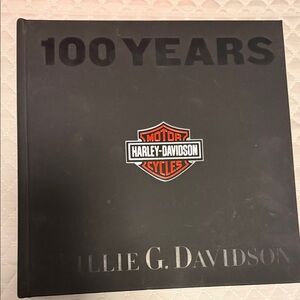 Harley-Davidson Black and Orange 100 Years Logo Book
